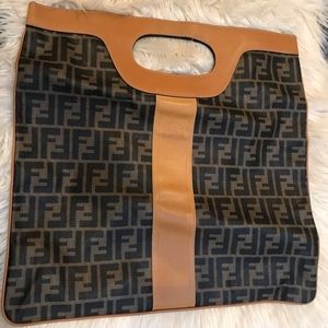 Vintage Fendi fold over Zucca